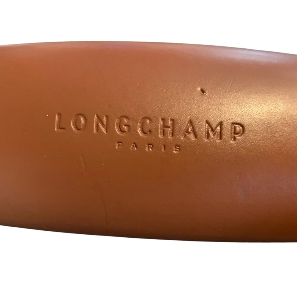 Longchamp Sunglasses‎ Eyeglasses Case Only Clamshell Brown Hardcase